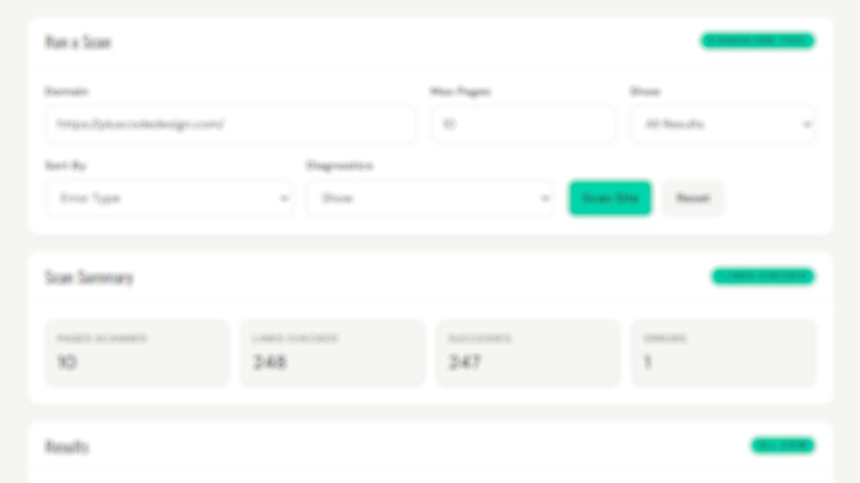 Broken Link Checker